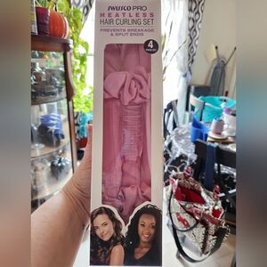New in Box Swissco Pro Heatless Hair Curling Set